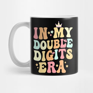 In My Double Digits Era Kids 10 Years Old Birthday Boy Girl Mug